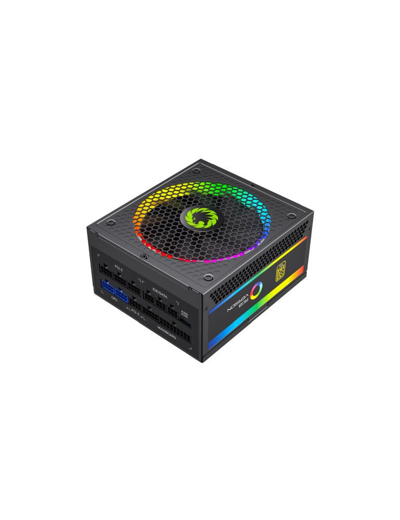 GameMax 750W Pro RGB PSU  Fully Modular  14cm ARGB Fan  80+ Gold  RGB Controller (25 Modes)  Power Lead Not Included