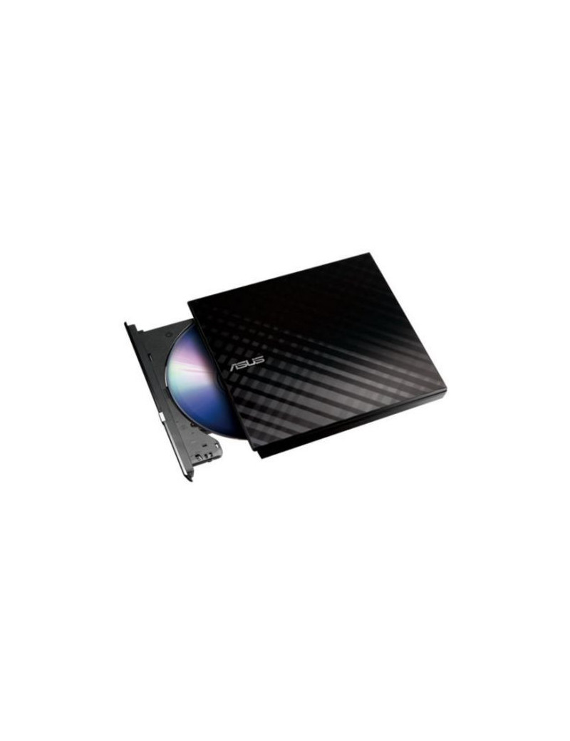 Asus (SDRW-08D2S-U LITE) External Slimline DVD Re-Writer  USB  8x  Black  Cyberlink Power2Go 8