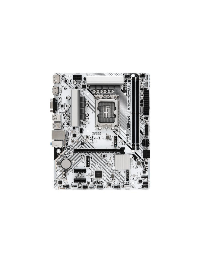 Asrock B760M-HDV/M.2  Intel B760  1700  Micro ATX  2 DDR5  VGA  HDMI  DP  2.5G LAN  PCIe4  2x M.2