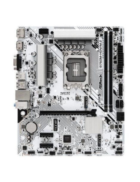 Asrock B760M-HDV/M.2  Intel B760  1700  Micro ATX  2 DDR5  VGA  HDMI  DP  2.5G LAN  PCIe4  2x M.2