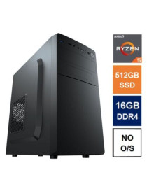 Spire MATX Tower PC  Vida Business Case  Ryzen 5 5600G  16GB 3200MHz  512GB SSD  Corsair 550W  No Optical  KB & Mouse  No Operating System