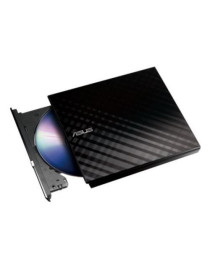 Asus (SDRW-08D2S-U LITE) External Slimline DVD Re-Writer  USB  8x  Black  Cyberlink Power2Go 8