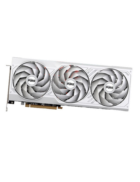 Sapphire PURE RX7800 XT  PCIe4  16GB DDR6  2 HDMI  2 DP   2475MHz Clock  LED Lighting  White