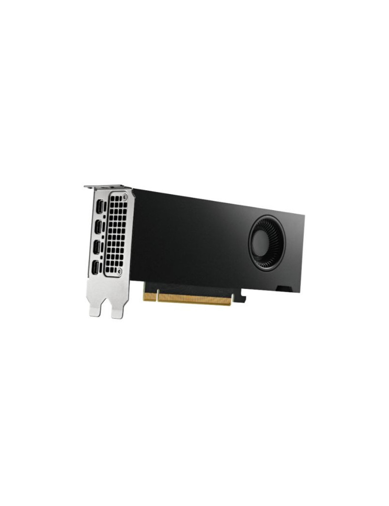 PNY RTX4000 SFF Ada Lovelace Professional Graphics Card  20GB DDR6  4 miniDP (DP adapter)  6144 CUDA Cores  Dual-Slot  Low Profile   Retail