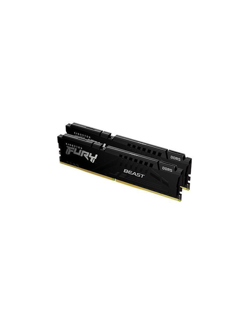 Kingston Fury Beast 64GB Kit (2 x 32GB)  DDR5  6000MHz (PC5-48000)  CL40  1.35V  ECC  XMP 3.0  PMIC  DIMM Memory