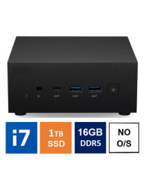 Spire Mini PC  Asus PN64 Case  i7-12700H  16GB DDR5  1TB SSD  HDMI  DP  USB-C  2.5G LAN  Wi-Fi 6E  VESA Mountable  No Operating System