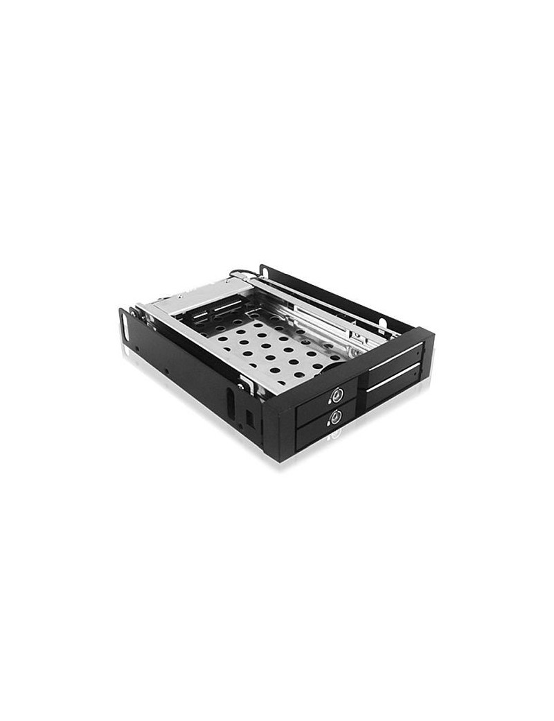 Icy Box (IB-2227STS) Mobile Rack for 2x HDD/SSD into 1x 3.5“ Bay  Lockable  Hot Swap  LED Indicator