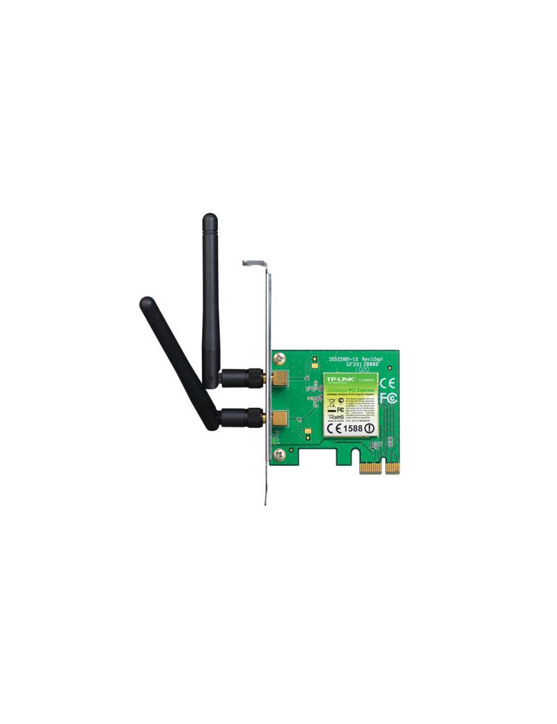 TP-LINK (TL-WN881ND) 300Mbps Wireless N PCI Express Adapter  2 Detachable Antennas  Low Profile Bracket