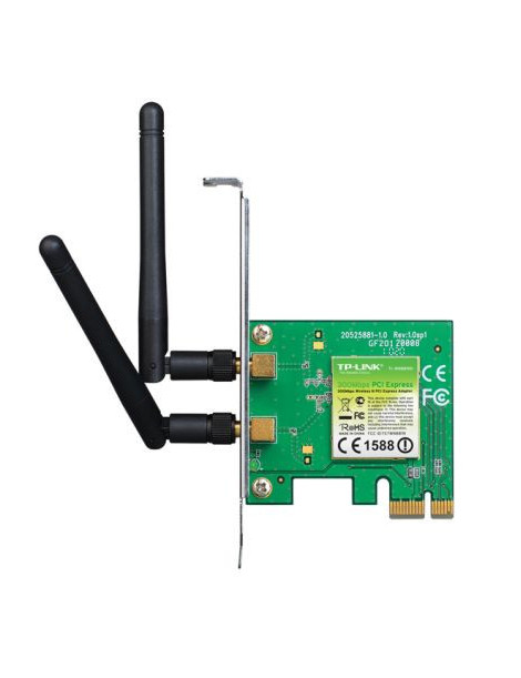 TP-LINK (TL-WN881ND) 300Mbps Wireless N PCI Express Adapter  2 Detachable Antennas  Low Profile Bracket