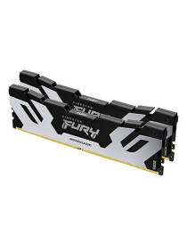 Kingston Fury Renegade 64GB Kit (2 x 32GB)  DDR5  6400MHz  CL32  1.4V  ECC  XMP 3.0  PMIC  DIMM Memory  Black/Silver