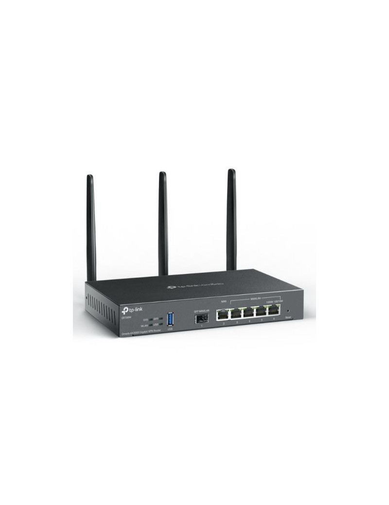 TP-LINK (ER706W) Omada AX3000 Gigabit VPN Wi-Fi Router  Dual Band  6x GB Ports  USB 3.0  Mesh Technology  Abundant Security Features