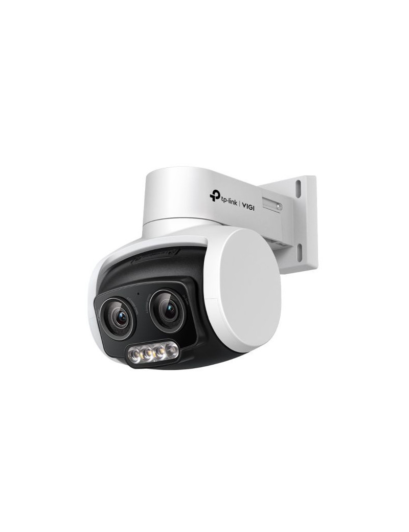 TP-LINK (VIGI C540V) VIGI 4MP Outdoor Full-Colour Dual-Lens Varifocal Pan Tilt Network Camera  PoE  3x Zoom  Human & Vehicle Classification  H.265+