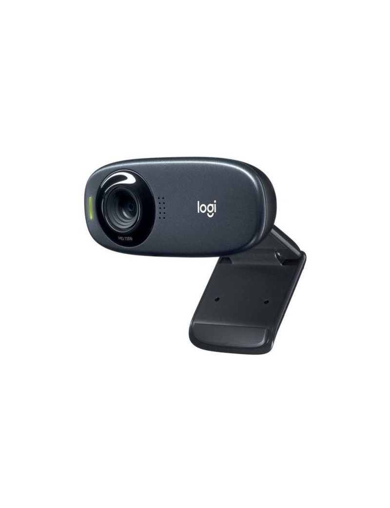 Logitech C310 HD Webcam  1.2MP  720p/30fps  Mic  Widescreen  Auto Light Correction  Mounting Clip