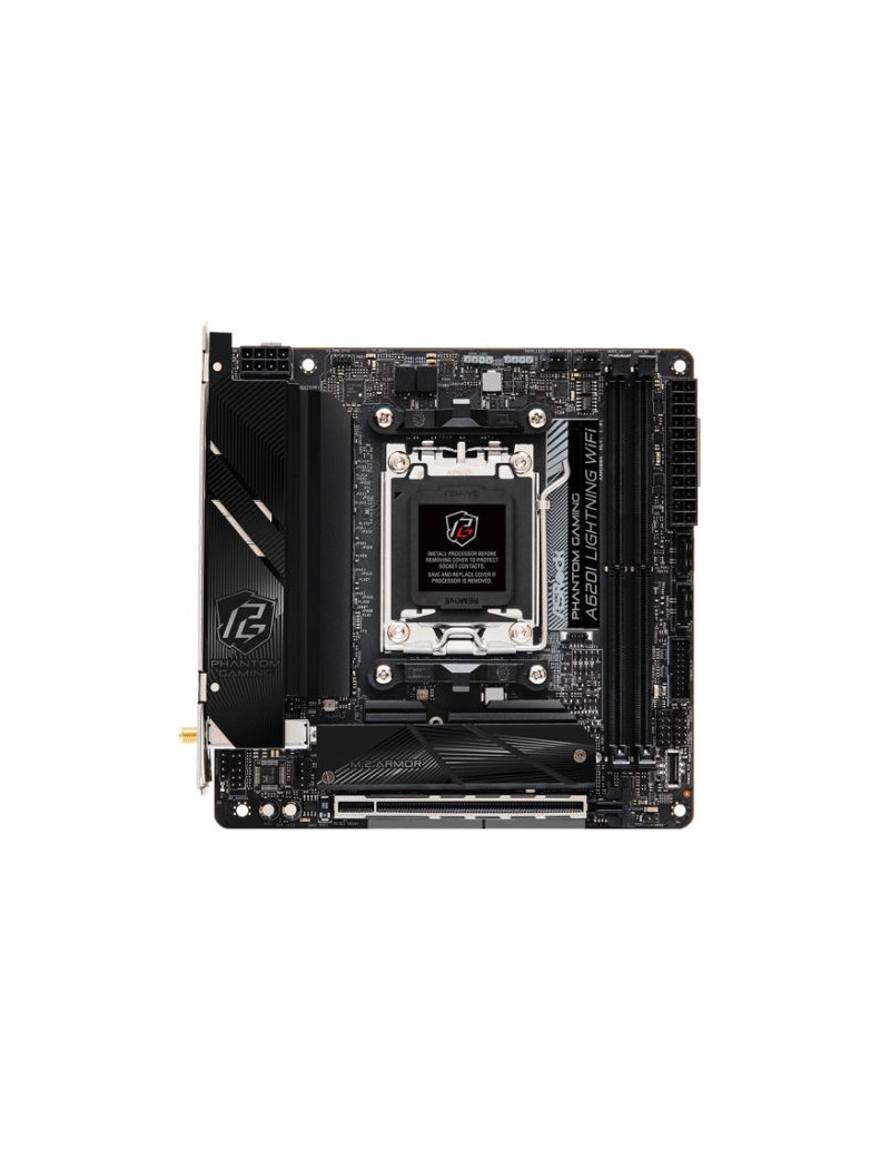 Asrock A620I LIGHTNING WIFI  AMD A620  AM5  Mini ITX  2 DDR5  HDMI  Wi-Fi 6E  2.5G LAN  2x M.2