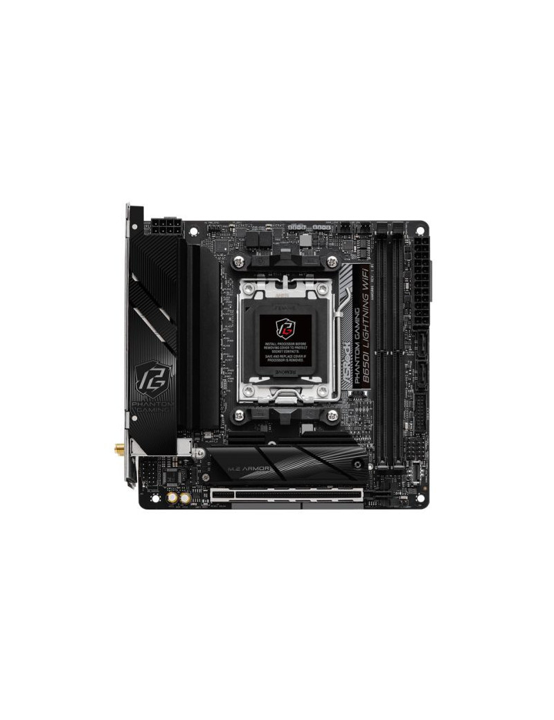 Asrock B650I LIGHTNING WIFI  AMD B650  AM5  Mini ITX  2 DDR5  HDMI  Wi-Fi 6E  2.5G LAN  2x M.2