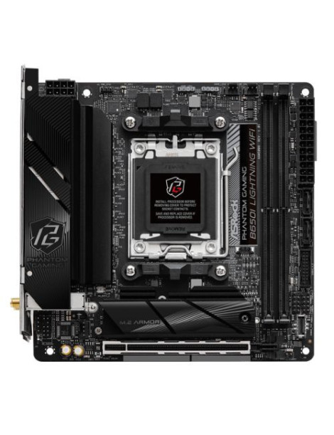 Asrock B650I LIGHTNING WIFI  AMD B650  AM5  Mini ITX  2 DDR5  HDMI  Wi-Fi 6E  2.5G LAN  2x M.2