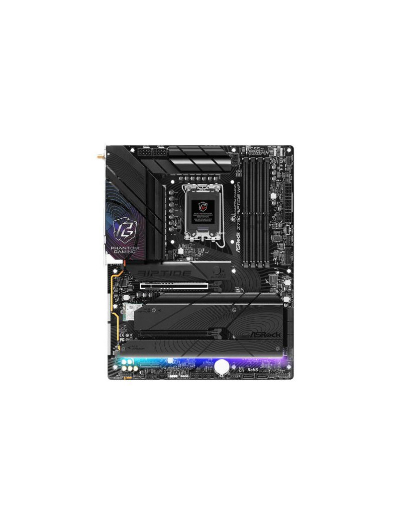 Asrock Z790 RIPTIDE WIFI  Intel Z790  1700  ATX  4 DDR5  HDMI  DP  eDP  Wi-Fi 7  2.5G LAN  PCIe5  RGB  5x M.2