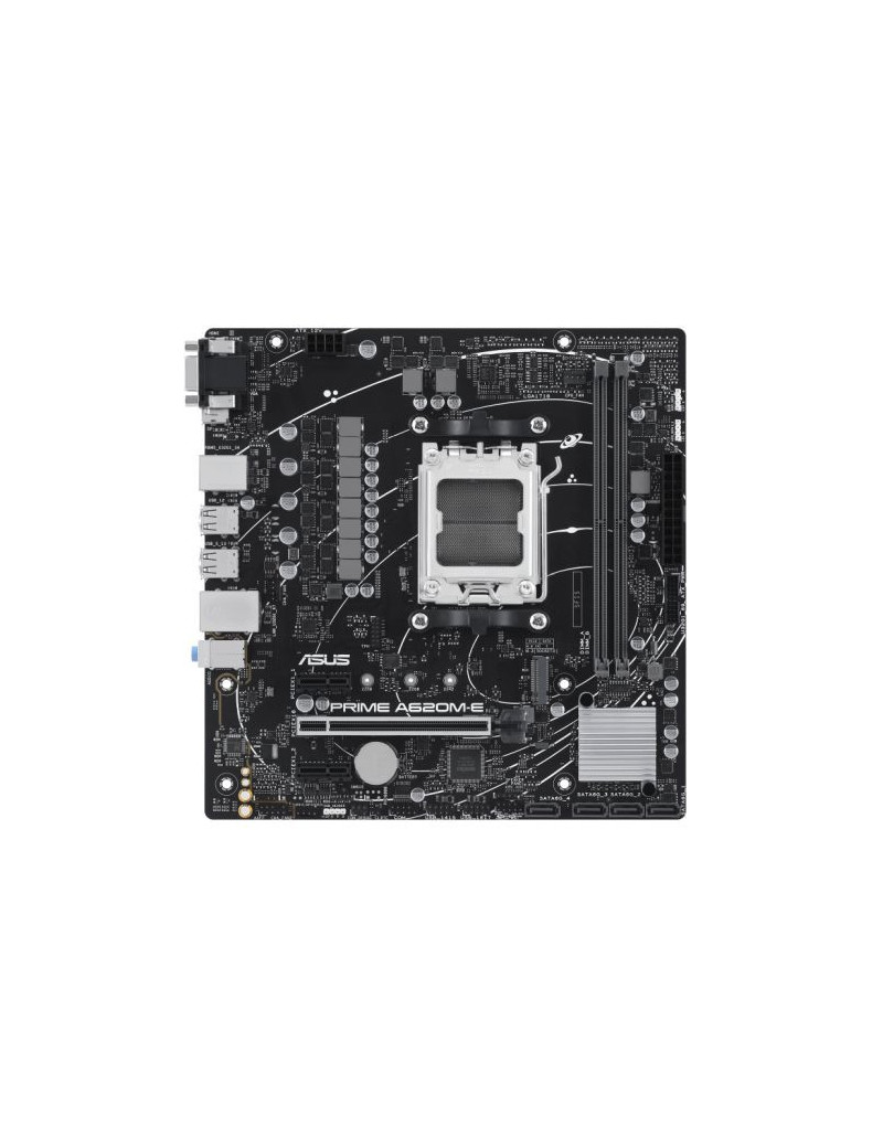 Asus PRIME A620M-E-CSM - Corporate Stable Model  AMD A620  AM5  Micro ATX  2 DDR5  VGA  HDMI  DP  GB LAN  PCIe4  1x M.2