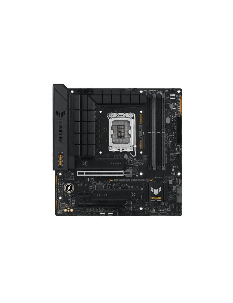 Asus TUF GAMING B760M-PLUS  Intel B760  1700  Micro ATX  4 DDR5  HDMI  DP  2.5G LAN  PCIe5  2x M.2