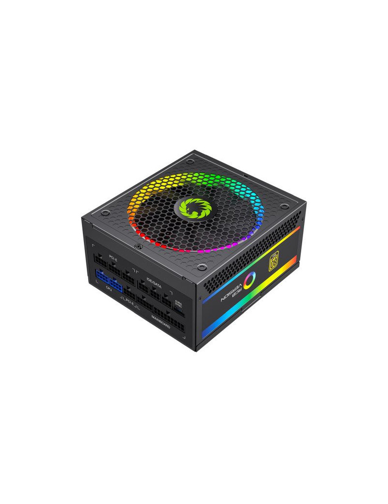 GameMax 850W Pro RGB PSU  Fully Modular  14cm ARGB Fan  80+ Gold  RGB Controller (25 Modes)  Power Lead Not Included