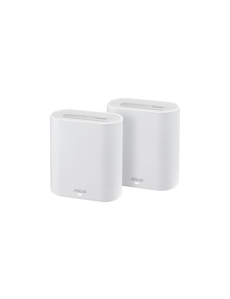 Asus (ExpertWiFi EBM68) AX7800 Tri-Band Wi-Fi 6 Business Mesh System  2 Pack  Guest Networks  Commercial Grade Security  White