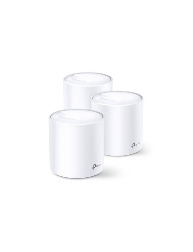 TP-LINK (DECO X60) AX5400 Whole Home Mesh Wi-Fi 6 System  3 Pack  OFDMA & MU-MIMO  WPA3 Encryption & TP-Link HomeShield