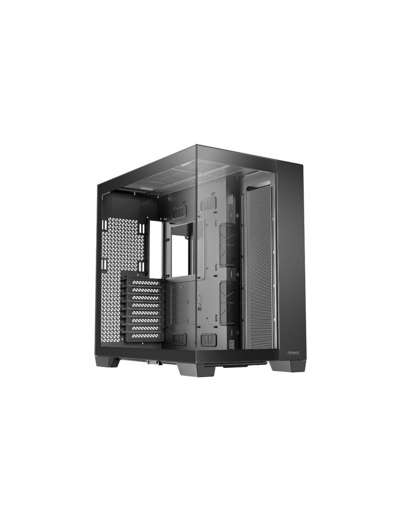 Antec C8 Gaming Case w/ Glass Side & Front  E-ATX  Dual Chamber  Mesh Panels  USB-C  Black