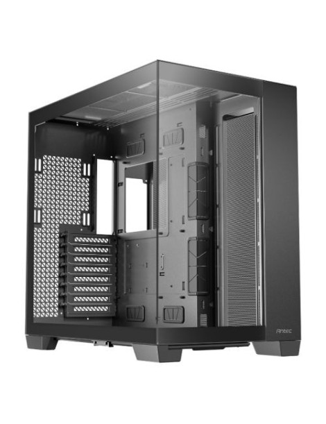 Antec C8 Gaming Case w/ Glass Side & Front  E-ATX  Dual Chamber  Mesh Panels  USB-C  Black