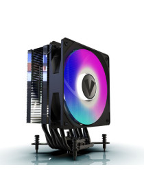 Vida Boreas Black ARGB Heatsink & Fan  Intel/AMD  2000RPM Hydraulic Fan  6 Copper Heatpipes  220W TDP *ARGB and Optional Plain Fans Included*