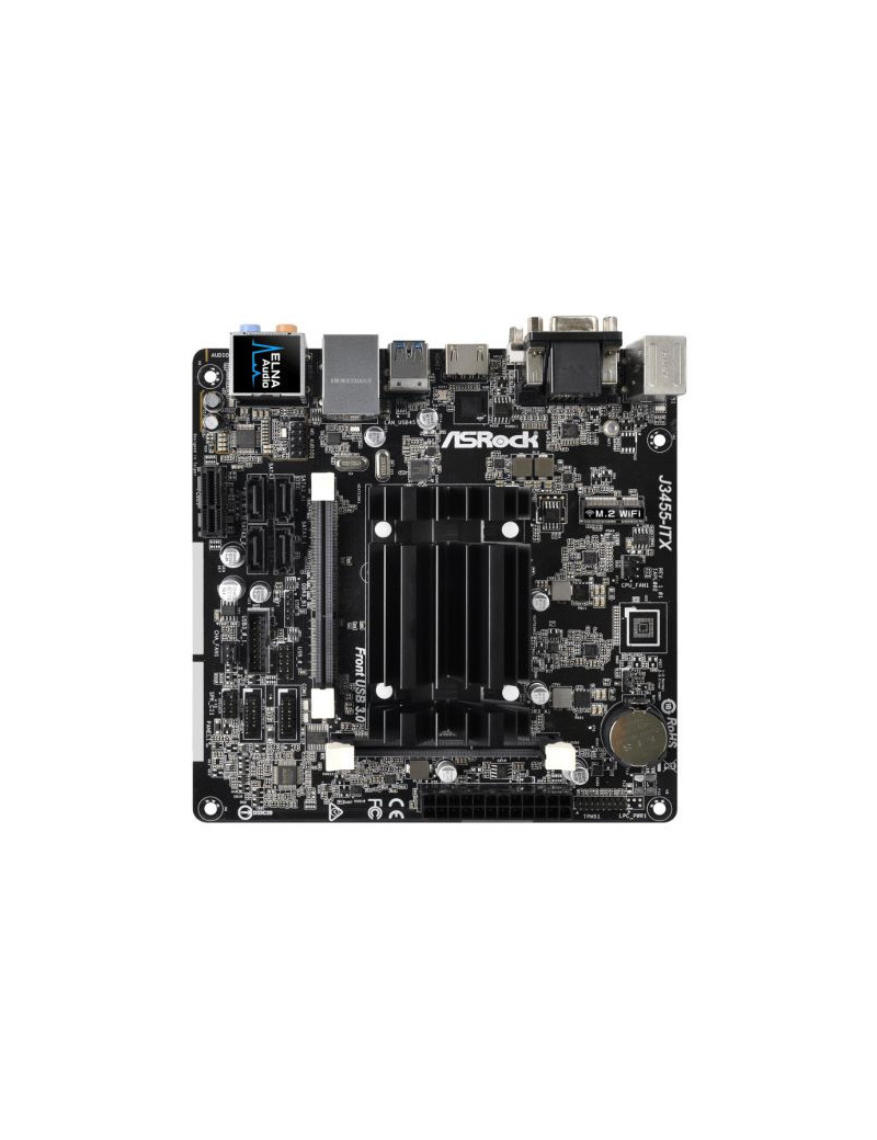 Asrock J3455-ITX  Integrated Intel Quad-Core J3455  Mini ITX  DDR3 SODIMM  VGA  DVI  HDMI