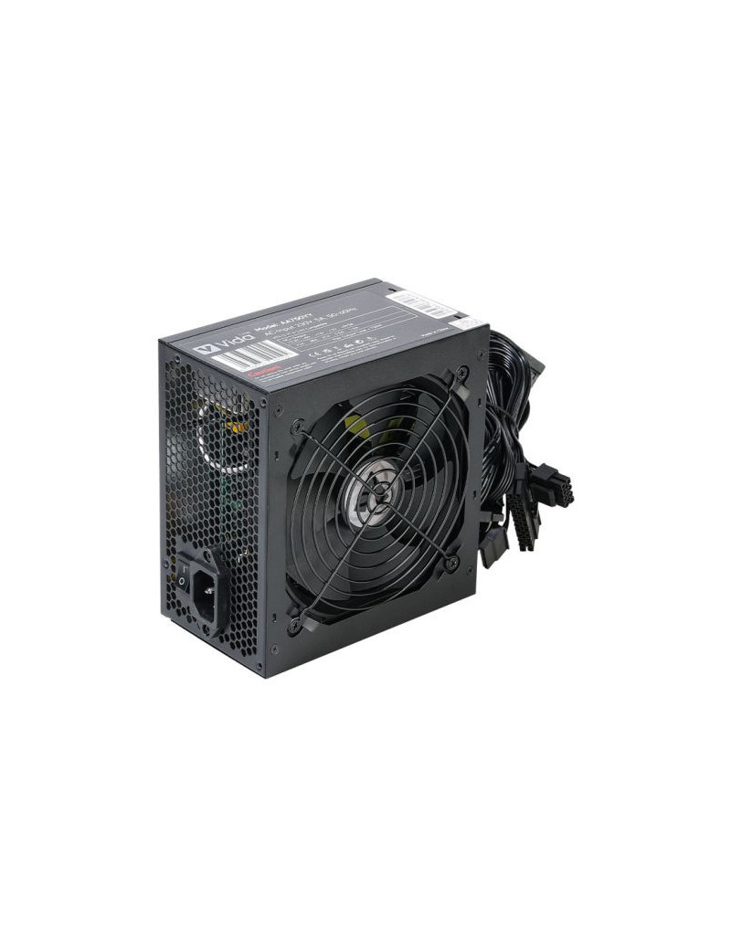 Vida Lite 750W ATX PSU  Fluid Dynamic Ultra-Quiet Fan  PCIe  Flat Black Cables  Power Lead Not Included  Black