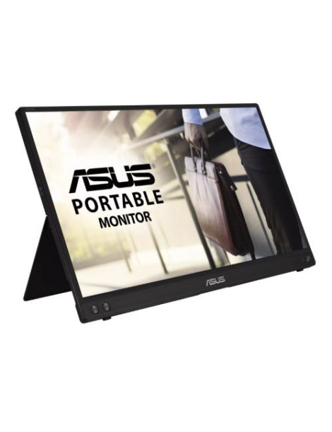 Asus 15.6“ Portable IPS Monitor (ZenScreen MB16ACV)  1920 x 1080  USB-C (USB-A adapter)  USB-powered  Auto-rotatable  Antibacterial  Smart Stand & Sleeve inc.