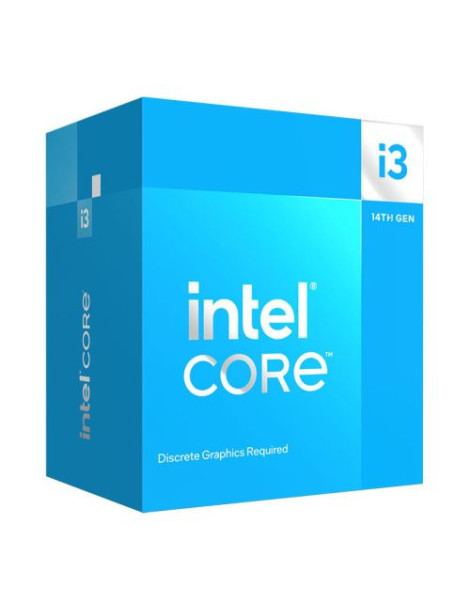 Intel Core i3-14100F CPU  1700  Up to 4.7GHz  Quad Core  60W (110W Turbo)  10nm  12MB Cache  Raptor Lake Refresh  No Graphics