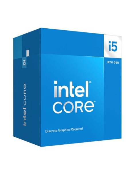 Intel Core i5-14400F CPU  1700  Up to 4.7GHz  10-Core  65W (148W Turbo)  10nm  20MB Cache  Raptor Lake Refresh  No Graphics