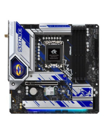 Asrock B760M PG SONIC WIFI  Intel B760  1700  Micro ATX  4 DDR5  HDMI  DP  eDP  Wi-Fi 6E  2.5G LAN  PCIe5  3x M.2  RGB  Animated Sonic Ring