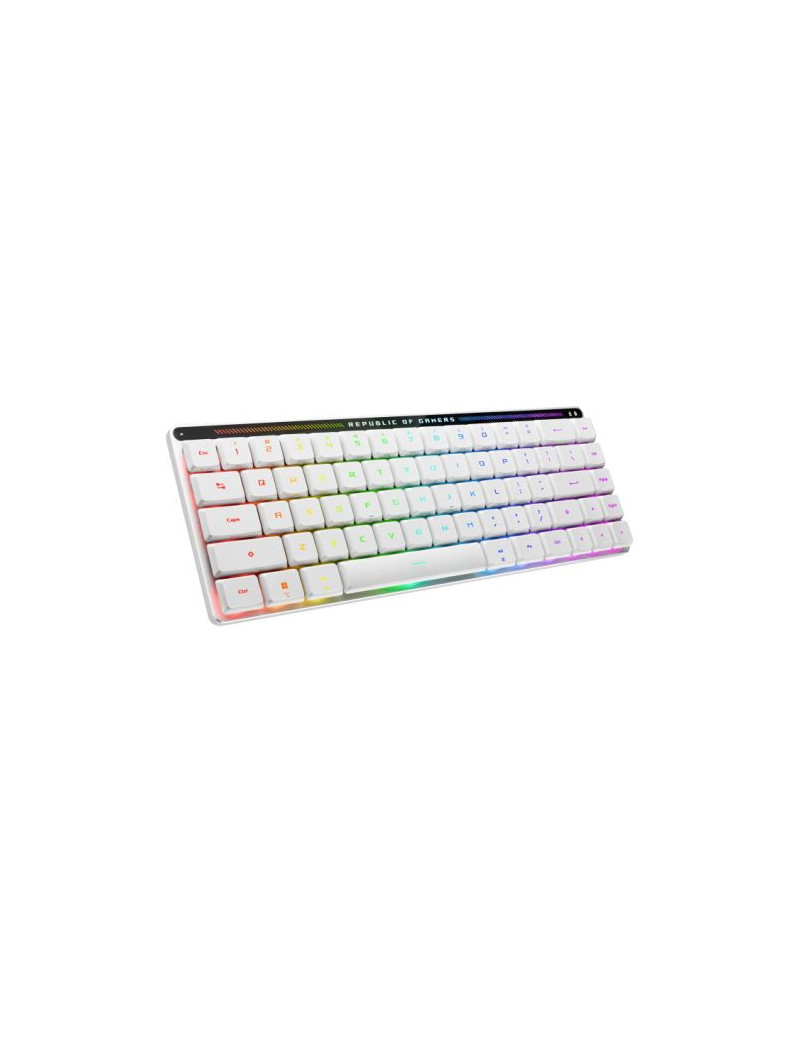 Asus ROG Falchion RX Low Profile Compact 65% Mechanical RGB Gaming Keyboard  Wireless/USB  ROG RX Red Switches  Per-key RGB Lighting  Touch Panel  430-hour Battery Life