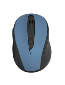 Hama MC-400 V2 Compact Wireless Optical Mouse  6 Buttons  800-1600 DPI  Black/Blue