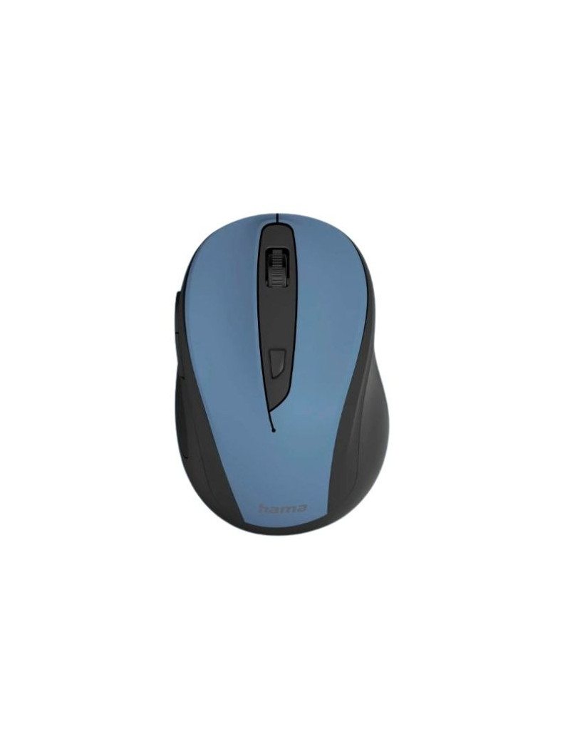 Hama MC-400 V2 Compact Wireless Optical Mouse  6 Buttons  800-1600 DPI  Black/Blue