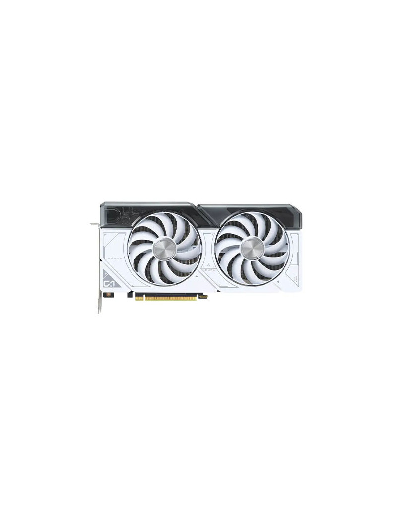 Asus DUAL RTX4070 SUPER OC White  PCIe4  12GB DDR6X  HDMI  3 DP  2550MHz Clock  Overclocked