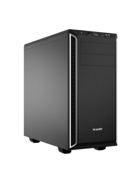 Be Quiet! Pure Base 600 Gaming Case  ATX  2 x Pure Wings 2 Fans  Silver Trim