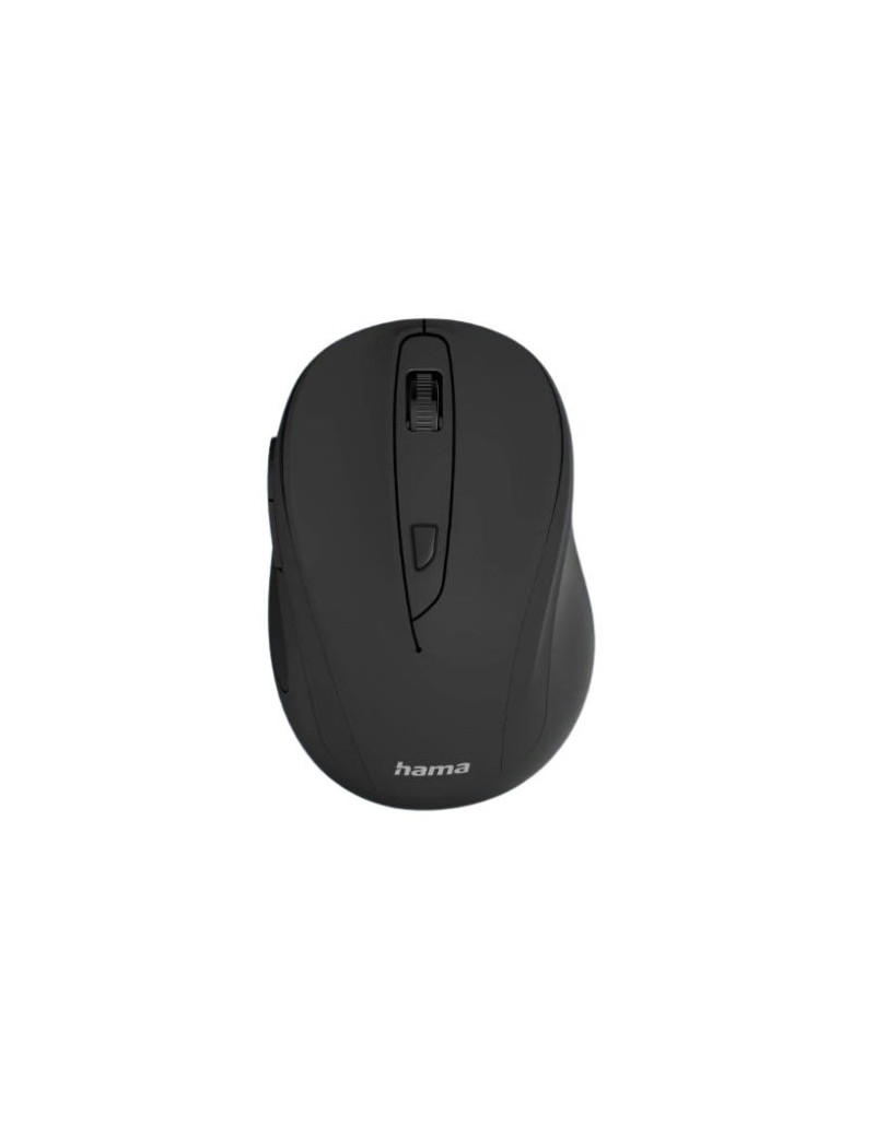 Hama MC-400 V2 Compact Wireless Optical Mouse  6 Buttons  800-1600 DPI  Black