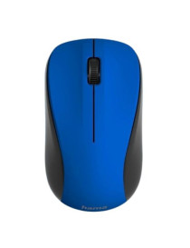 Hama MW-300 V2 Wireless Optical Mouse  3 Buttons  Quiet  Ambidextrous  Blue/Black