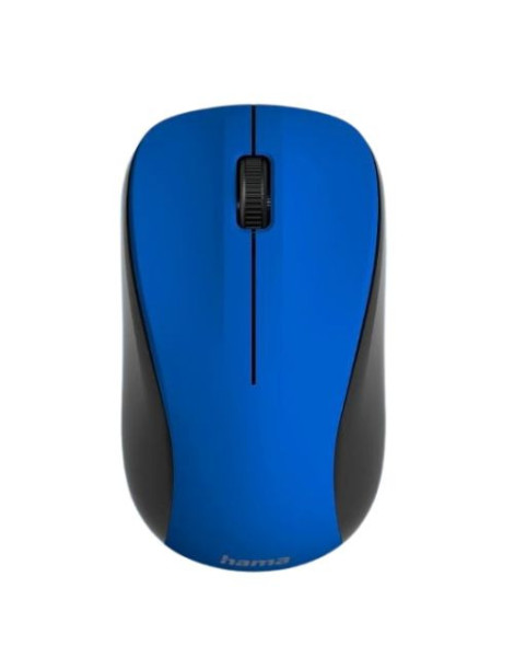 Hama MW-300 V2 Wireless Optical Mouse  3 Buttons  Quiet  Ambidextrous  Blue/Black