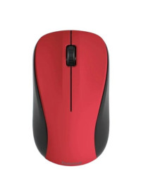 Hama MW-300 V2 Wireless Optical Mouse  3 Buttons  Quiet  Ambidextrous  Red/Black