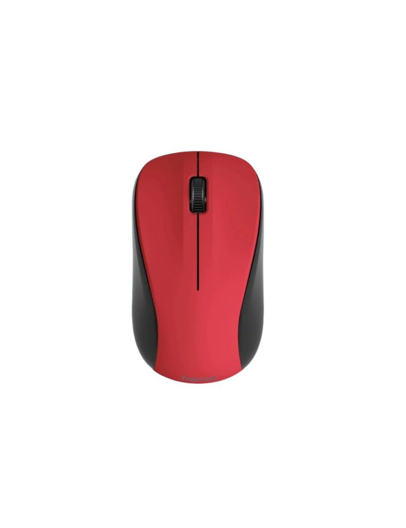 Hama MW-300 V2 Wireless Optical Mouse  3 Buttons  Quiet  Ambidextrous  Red/Black