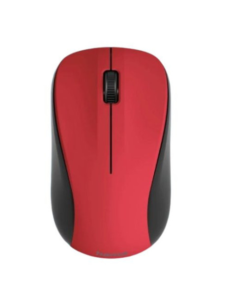 Hama MW-300 V2 Wireless Optical Mouse  3 Buttons  Quiet  Ambidextrous  Red/Black