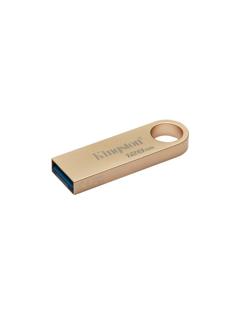 Kingston 128GB DataTraveler SE9 G3 Memory Pen  USB 3.2 Gen1 Type-A  Metal Gold Casing