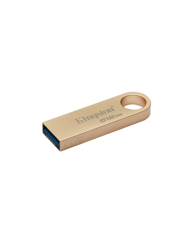 Kingston 512GB DataTraveler SE9 G3 Memory Pen  USB 3.2 Gen1 Type-A  Metal Gold Casing