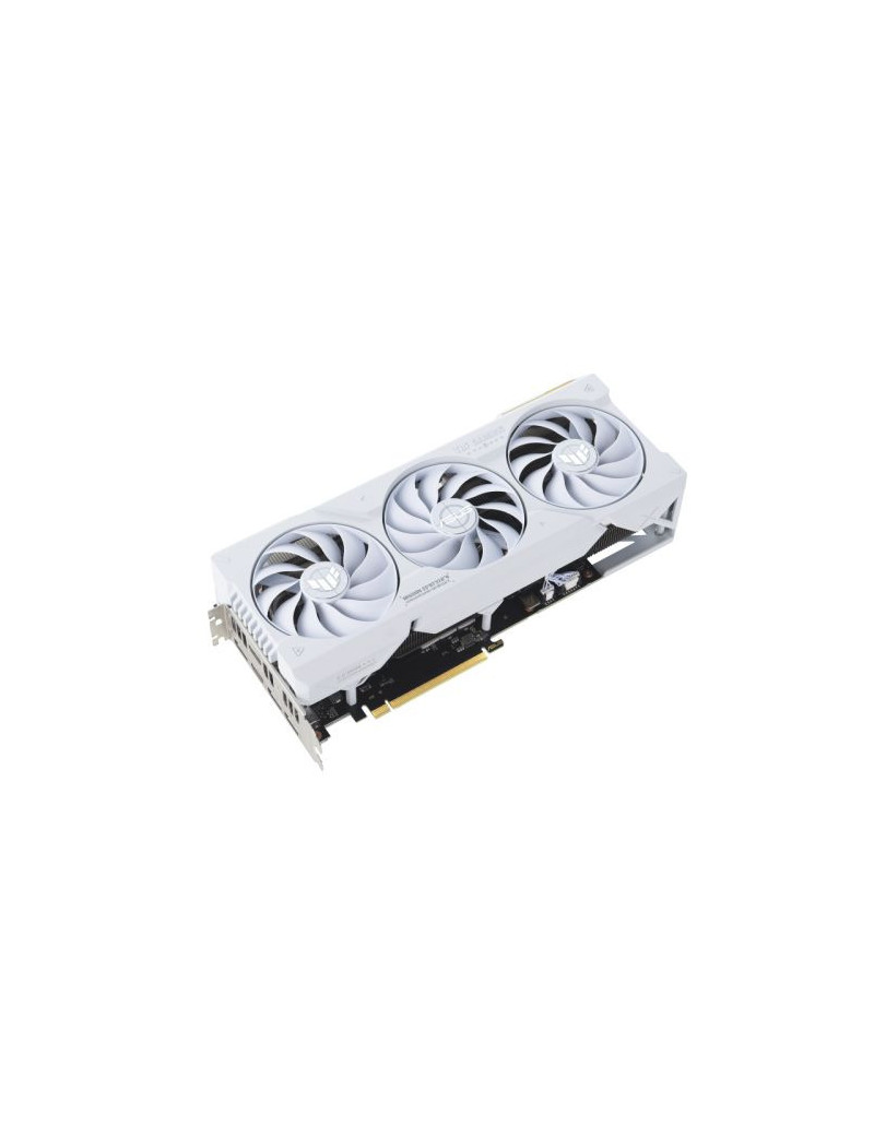 Asus TUF GAMING RTX4070 Ti SUPER OC White  16GB DDR6X  2 HDMI  3 DP  2670MHz Clock  RGB Lighting  Overclocked