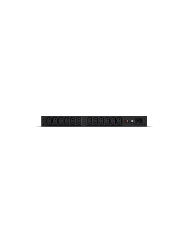 CyberPower PDU20BHVIEC12R Basic Power Distribution Unit  1U Vertical/Horizontal Rackmount  1x IEC C20 Input  12 Outlets  Overload Protection